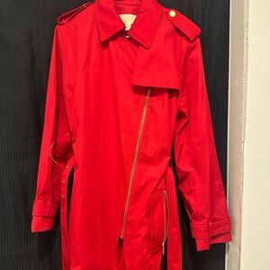Michael Kors Red Jacket with Gold Zipper
